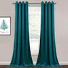 Gardin modern kricka sammet gardiner för vardagsrum blackout tung grommet topp draperi paneler sovrum gäst 1 st