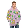 Hoodies masculinos Jacknjellify 3D Merch Hoodie Harajuku Roupas para homens e mulheres Modelos de outono da primavera