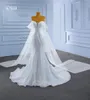 Vestido de noiva de sereia lantejoulas sexy off off ombro sm67503