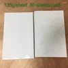 Mürekkep Yeniden Doldurma Kitleri Domsem A4 UV Düz Yazıcı İçin Yüksek Parlak PO Kağıt Sticker Arka tarafta yapıştırıcı ile 135g 50 sayfa / paket