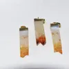 Pendant Necklaces Fashion Jewelry Long Natural Citrines Druzy Stone Charms 2022 Gold Cap Raw Yellow Crystal Quartz Point For Women