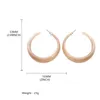 Hoop Earrings 2022 Women Fashion Jewelry Trend Beige Color Acrylic Resin Round For Girls Casual Acetate