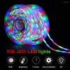 شرائط LED LED Strip Lights RGB 2835 Bluetooth Control 5V USB شريط مصباح مرن للمهرجان Fita Bedroom Tira TV Decor