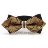 Padella tesura di auto -te stesso cravatta blu per uomini blacktie wedding maschile oro rhinestone groom white bowties rosa b006