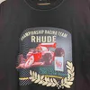 T-shirt da uomo Racing Car Print Summer Style Oversize Cotton Men Home T Shirt T220909