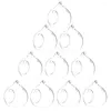 Bougeoirs 10 Pcs Suspendus Porte-Verre Effacer Votive Thé Lumière Bol Chandelier Globe Terrariums Pendentif Orner Pour La Fête De Mariage DIY Cadeaux