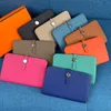 Geldb￶rse Lange Frauen Brieftasche Kaufl￤den Lederbeutel M￤nner Rei￟verschluss Kupplungskartenhalter M￼nzbaus Geldb￶rsen