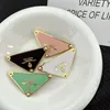 Hair Clips Barrettes Big Triangle Letter Hair Clips with Stamp Women Letters Barrettes Special Design Hair Accessories Multicolor 2024