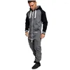 Men's Tracksuits Unisex Adult Women Warm Winter Clothes Fashion Men Lady Jumpsuit Tracksuit Long Sleeve Hooded Zipper Playsuit