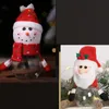 Kids Christmas Candy Gift Rangement Jar No￫l Santa Claus Candes PR￉SENTATION Bouteille d'emballage mignon Bo￮tes de cadeaux de No￫l