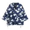 Herrgravrockar mode manliga herrkläder sommaren mäns japanska kimono tryckt casual windbreaker jacka rock bc192103005