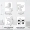 Ballon chien Statue résine figurines Art caca artisanat abstrait Animal Figurine décor à la maison Sculpture saint valentin cadeau chambre décoration