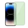 Protection des yeux Protecteur d'écran de lumière verte 9H Couverture de colle complète Verre trempé pour iPhone 14 Pro Max 14Pro 13 12 Mini X XS 11 XR 7 8 Plus Samsung S20 FE A33 A53 A73 5G