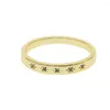 Wedding Rings Arrival Fashion Polished Flower Pattern Concise Classic Design In Jewerly Ring Cz Gold Color Wholesale