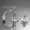 Lotus licuadora cuarzo banger kit accesorio para fumar con tapa de la tapa del carbohidrato de 14 mm Etch girator