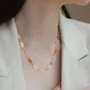 H￤nghalsband Trendiga 18K guldf￤rg o-kedja rostfritt st￥l halsband personlighet kreativa smycken titan f￶r kvinnor