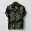 Casual shirts voor heren Hawaiiaans shirt man kleurrijke zomer korte mouw losse knopen blouse strand camisa masculina