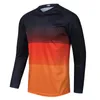 レーシングジャケット屋外MTBモトクロスダウンヒルサイクリングジャージーロードロングシャツ通気性MX DHスポーツ服トップブラックオレンジ