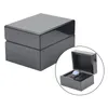 Titta på Boxes Carbon Fiber Single slot Box Organizer Mens Armswatch Storage Display Case for Home Stores Shop