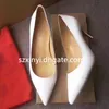 Dropship Fashion Dress Shoes with Box Women's High Heels for Women Black/ White/ Red/ Nude EU34-42