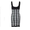 캐주얼 드레스 섹시한 의상 여자 스파게티 스트랩 검은 색의 하운드 스투스 탱크 니트웨어웨어 드레스 레이디스 여름 판매.