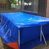 Pooltillbeh￶r Rektangul￤r simningsk￥por Family Garden Rainproof Dust Waterproof Tarp H￥llbar154L