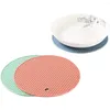 Tafelmatten 18 cm ronde hittebestendige siliconen mat drink coof coasters niet-slip pothouder placemat keuken accessoires