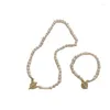 Choker Minar Dainty Real Freshwater Pearl kettingen voor vrouwen goud kleur messing schakelaar claspcirkel hanger ketting pendientes