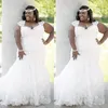 Atemberaubendes afrikanisches Spitzenhochzeitskleid Plus Size Country 2022 Elegante Meerjungfrau Sexy Brautkleider Brautkleid Curvy Brides