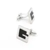 Classic Cuff Links For Men Designer G Design Quality Brass Material Black Color Cufflinks Wholeretail G1126238S6211918