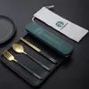 Dinnerware Sets 304 Stainless Steel Spoon Fork Chopsticks Tableware Christmas Gift SUPER1ST5475019