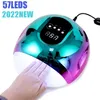 Nageldrogers droger UV LED -lamp voor alle gelpolish met 42 LED's krachtige droogcabine slimme sensor manicure machine 220909