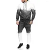 Мужские спортивные костюмы Zogaa Casual Mens Close Tuit для мужчин 2 куски Set Tops and Pants Fitnes