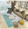 Carpets Simple Geometric Living Room Bedroom 3D Printed Carpet Rectangular Area Black And White Non-slip Mat