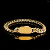 L￤nkarmband hiphop rock miami kubansk kedja f￶r m￤n kvinnor 316l rostfritt st￥l 18k guld armband mode smycken tillbeh￶r vattent￤t