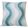 Pillow 45 45cm Lake Green Cover Cotton Canvas Abstract Embroidered Geometric Sofa Pillowcase Bedroom Covers