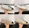 Designer Fisherman Casual Shoes Thick Bottom Pedal Lazy Canvas Loafer Women's Small Fragrance Grass Woven Hemp Rope Shoes 35-42