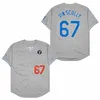 Maglia da baseball da uomo LA 67 Vin Scully Voice 1950-2016 Patch Blu Bianco Grigio Nero Home Road Ricamo Camicie da donna Taglia S-4XL