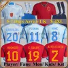 2022 Espagne Jerseys de football Pedri Ansu Fati Asensio Morata Ferran Koke Gavi C.Soler Azpilicueta World Ramos Cup Fans Player Version Shirts Men Kid Kit Kit Kit