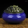 Fragrance Lamps Ceramic Incense Burners Portable Porcelain Censer Buddhism Holder Home Teahouse Yoga Studio Gift Decoration