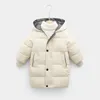 Down Coat Childrens Down Coat Winter Teenage Baby Boys Girls Cottonpadded Parka Coats Thicken Warm Long Jackets Toddler Kids Outerwear 220909