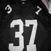 Дешевый ретро Лестер Хейс #37 Custom Mitchell Ness Jersey Black Stitching Men's Football Jerseys Rugby190y