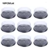 Gift Wrap 10pcs 8 Inch Transparent Cake Box Plastic Boxes And Packaging Clear Cupcake Muffin Dome Holder Cases Wedding