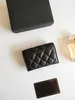 2022Luxury brand cc wallet card holder classic pattern caviar sheepskin material wallet