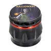 O mais recente moedor de fumaça de 40x40mm de quatro camadas de liga de zinco de Halloween Halloween Setinging Heater Muitos estilos de opção de suporte ao logotipo personalizado