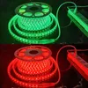 RGB-LED-Lichtleiste, 50 m, 100 m, IP65, wasserdicht, flexibel, 110 V, 220 V, 5050-Band-Streifenlichter mit Fernbedienung
