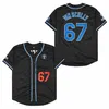 Men La 67 Vin Scully Baseball Jersey Voice 1950-2016 Patch Blue Blanc Gris Black Home Road Shirts Shirts Women Youth Taille S-4XL