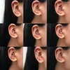 Boucles d'oreilles Modyle 1 Pc Oreille Aiguille Wrap Crawler Crochet Pour Les Femmes Auricule Diagonale Cuivre Incrusté Zircon Piercing