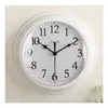 Relojes de pared Reloj blanco silencioso Baño Moderno Impermeable Hogar Oficina creativa Cocina Secret Stash Saat Decoración del hogar