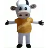 Halloween Milk Cow Mascot Costume de desenho animado Personagem de anime Tamanho adulto Tamanho do Carnaval de Natal